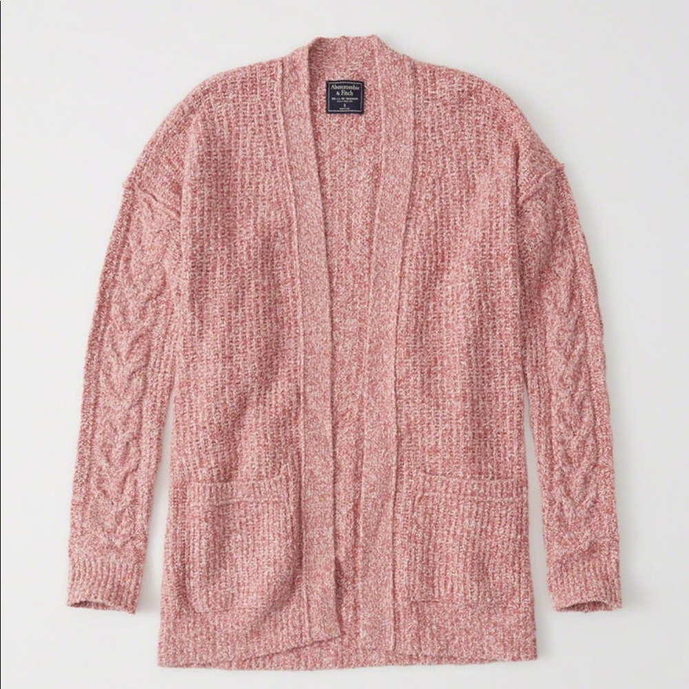 NWT Abercrombie & Fitch Open Stitch Cable Cardigan